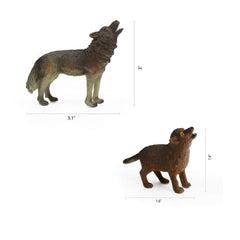 RESTCLOUD Wolf Cub figurine for cozy dioramas and learning.