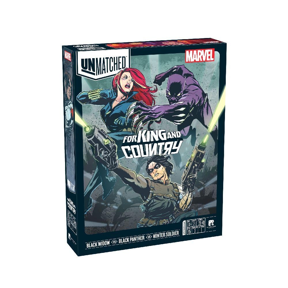 Restoration Games Unmatched Marvel: For King and Country battle scene for dynamic strategy