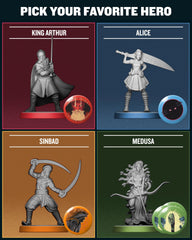 Restoration Games Unmatched sculpted miniatures deliver tactile immersive combat encounters