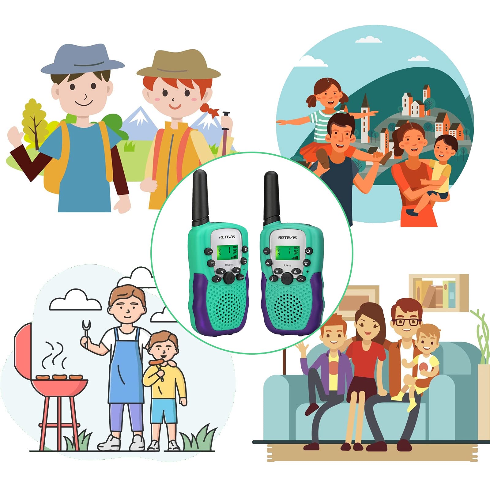 RA18 VOX hands-free mode supports easy hands-free chats