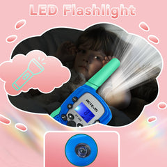 Retevis RT388 backlit screen and flashlight in dusk use