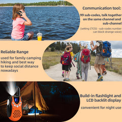Retevis RT602 rechargeable batteries provide long playtime for outdoor adventures.