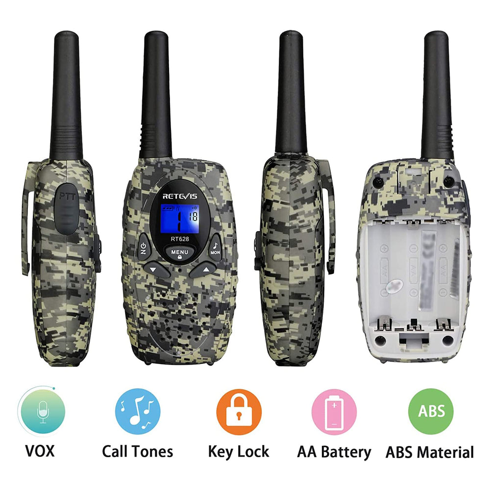 Retevis RT628 camouflage with LCD display for easy use in low light