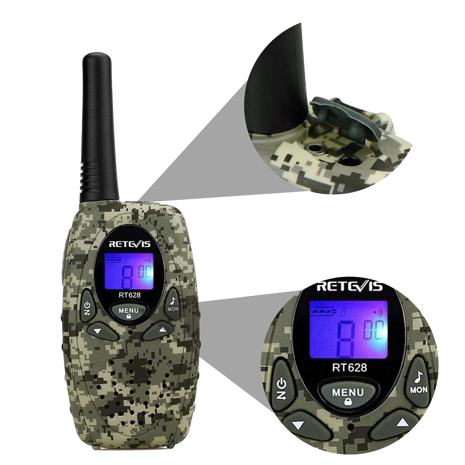 Retevis RT628 compact ergonomic design fits small hands