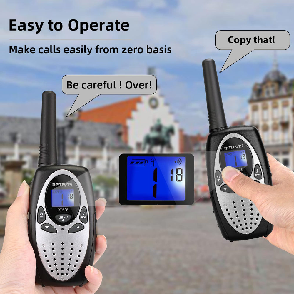 Retevis RT628 ergonomic kid-size handheld for comfortable grip