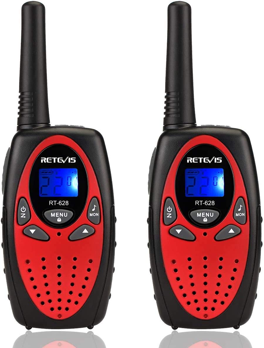 Retevis RT628 kids walkie talkie compact design for easy grip and portability.
