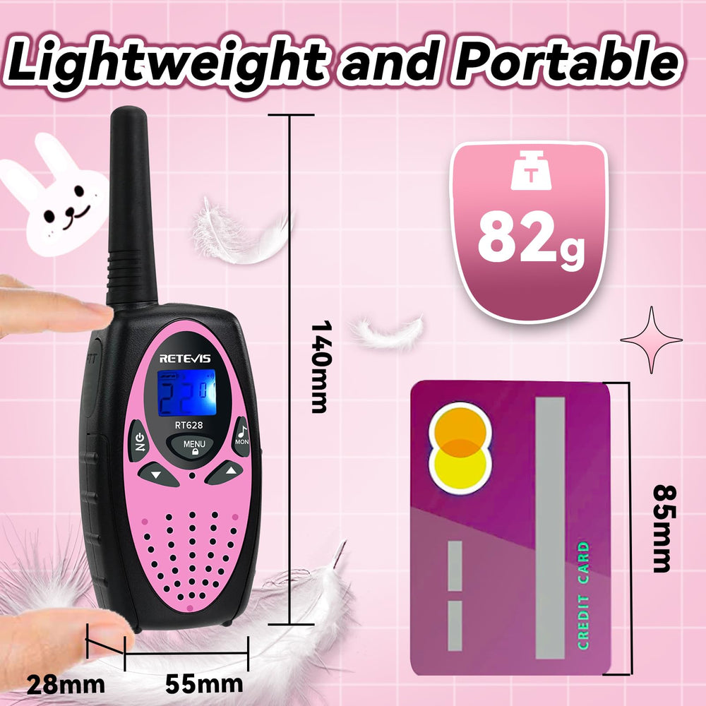 Retevis RT628 in hand, ideal for outdoor family play