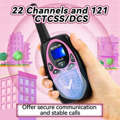 Retevis RT628 outdoors with family, ideal for camping and trips