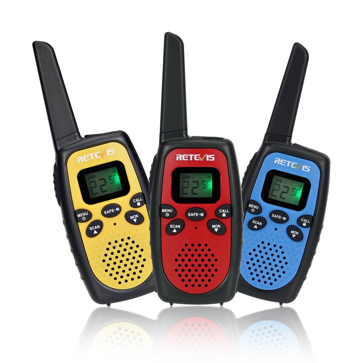 Retevis RT628S front view highlighting compact design for family use.
