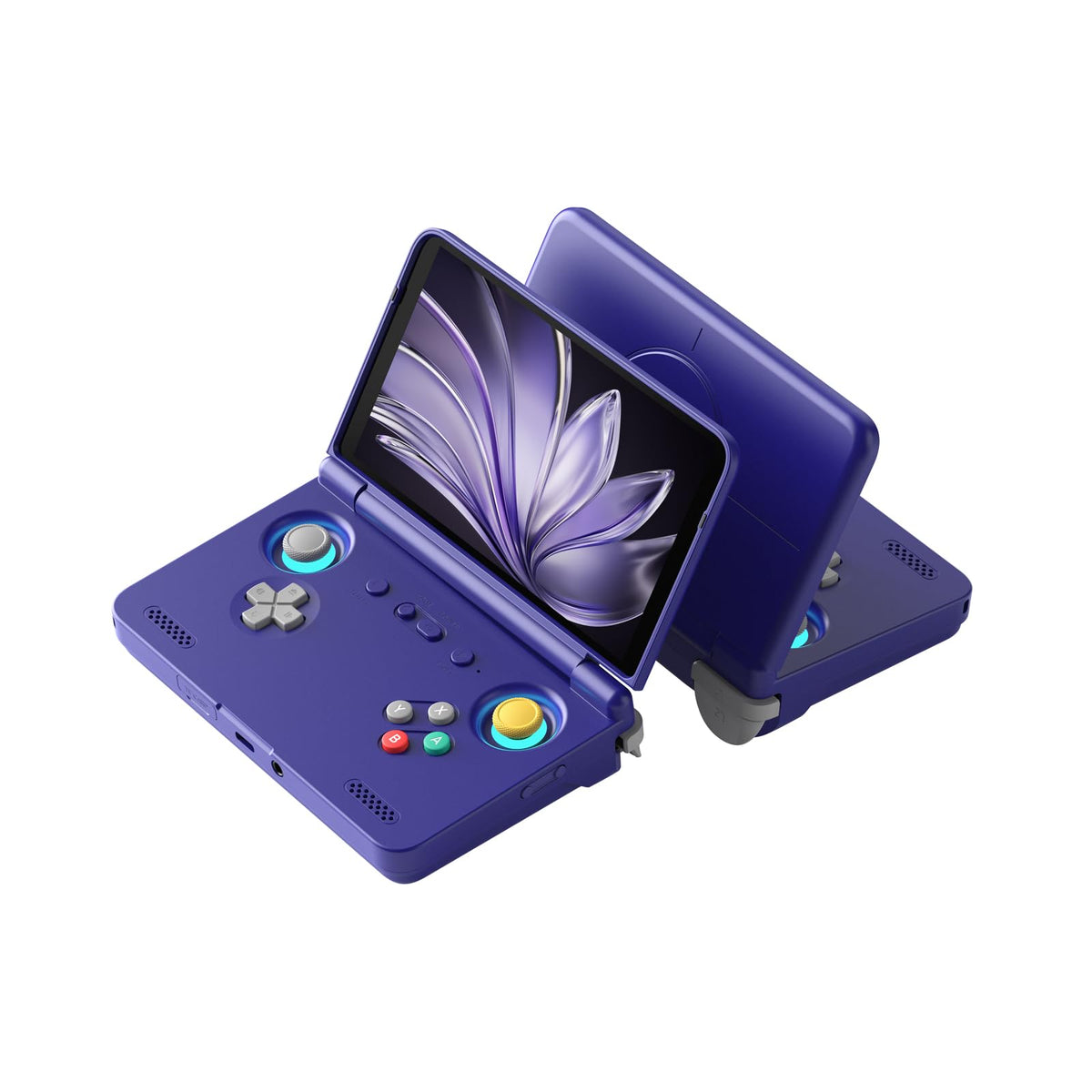 Retroid Pocket Flip 2 close-up on AMOLED display for vivid retro visuals.
