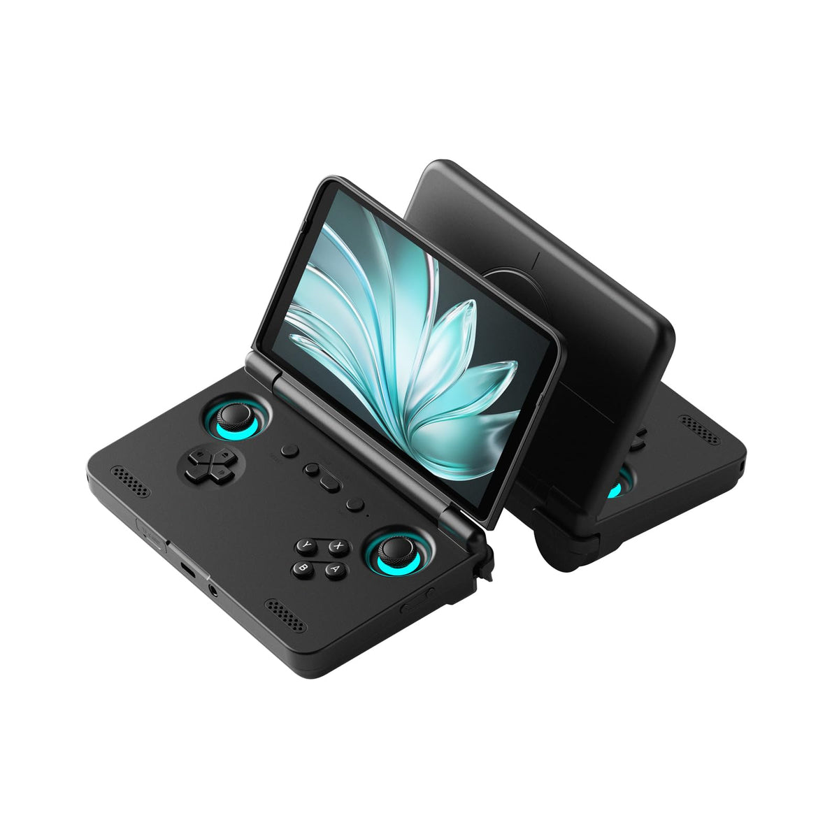 Retroid Pocket Flip 2 shows vibrant AMOLED visuals for crisp retro gaming.