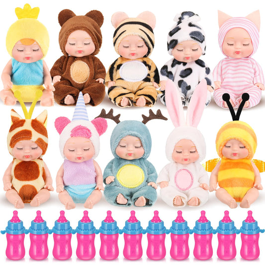 Retrowavy mini baby doll in bee clothes enhances imaginative play and nurturing storytelling