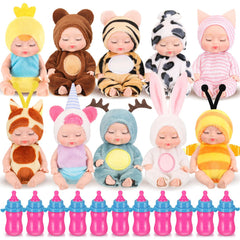 Retrowavy mini baby doll in bee clothes enhances imaginative play and nurturing storytelling