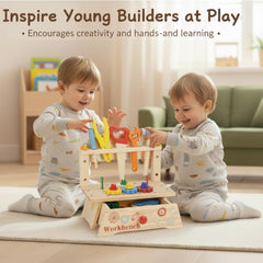 REXBETI early brain development toy supports exploratory learning through guided assembly.