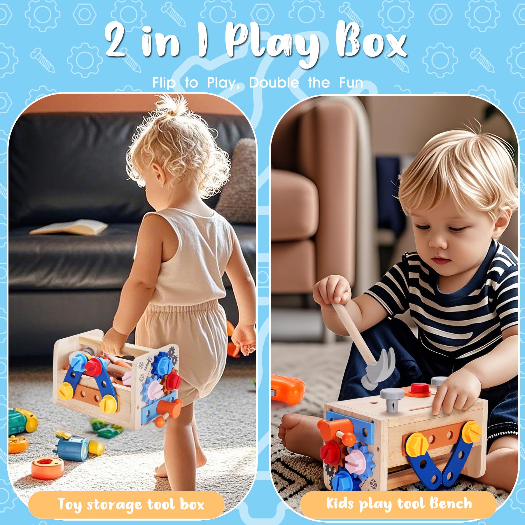 REXBETI dual-direction electric drill offers a child friendly tool experience