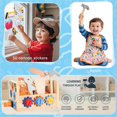 REXBETI tool set improves hand eye coordination with turning and hammering