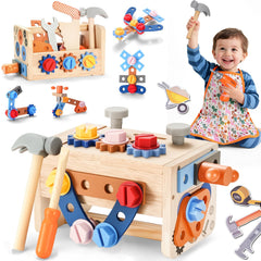 REXBETI kids tool set on the workbench side for hands on learning