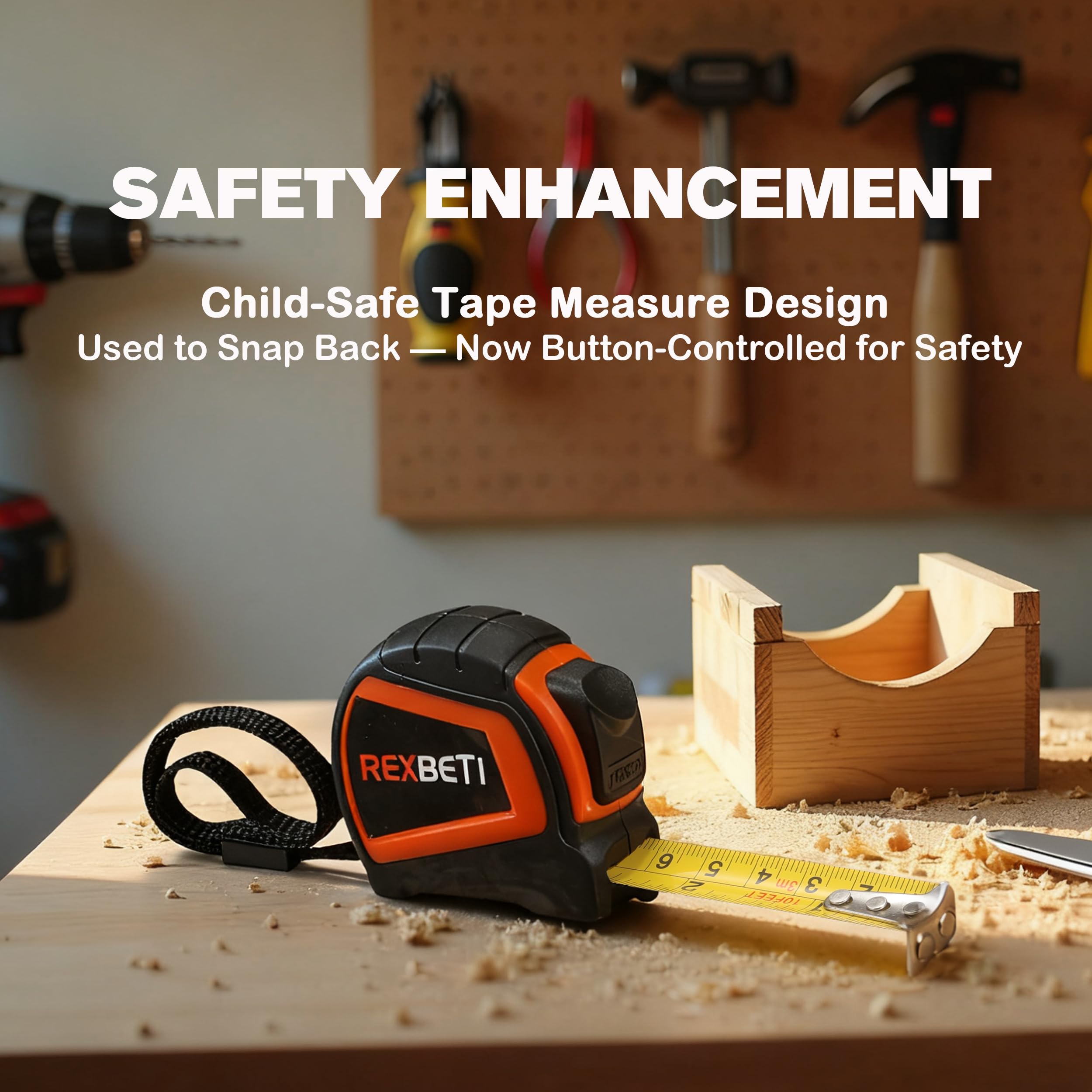 REXBETI tape measure 3ft supports simple, measured builds