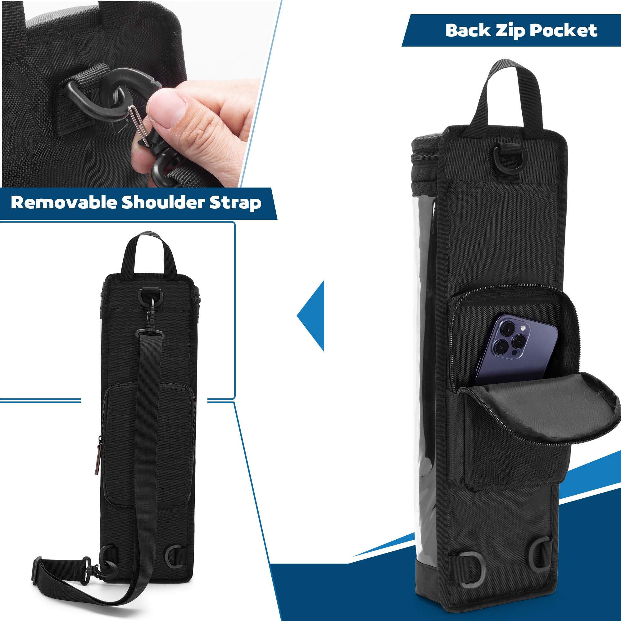 Rexmica back pocket stores phone or cards safely