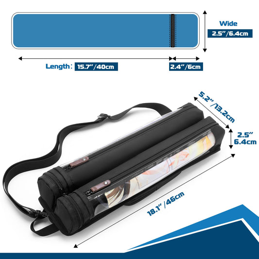 Rexmica tube case view panel to preview mats without opening