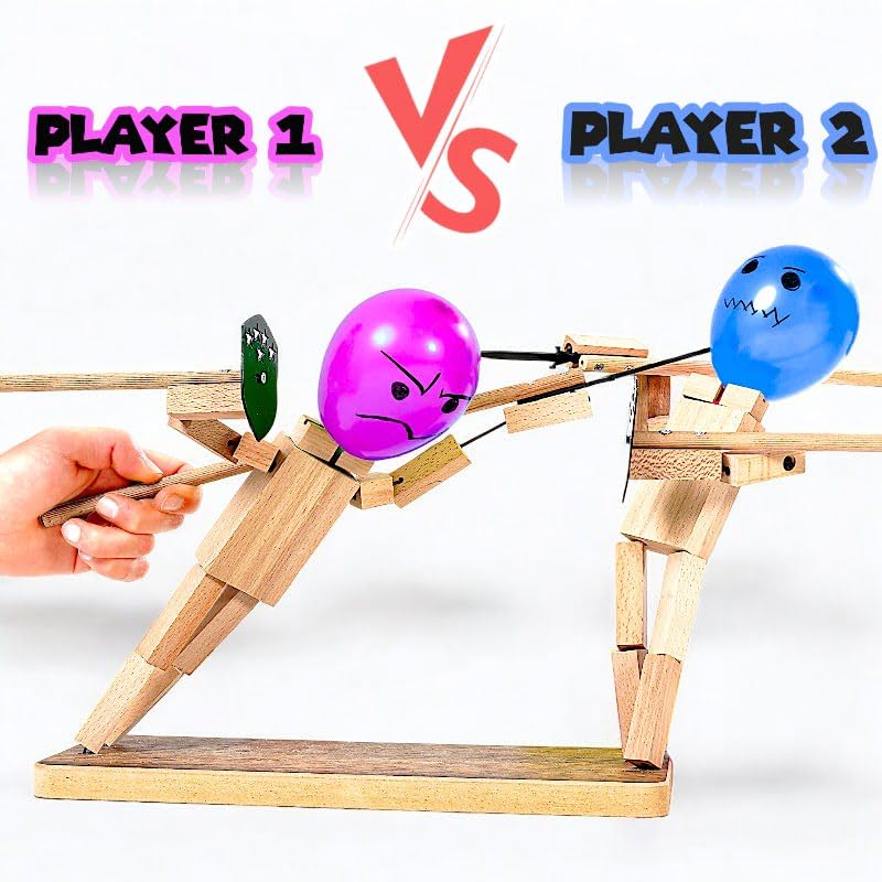 Rezimet balloon-headed duel setup ready for party play.
