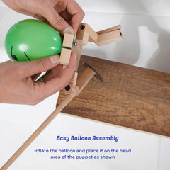 Rezimet bamboo man battle action showing attack and block.