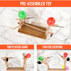 Rezimet pre-assembled Balloon Bamboo Man for quick rounds.