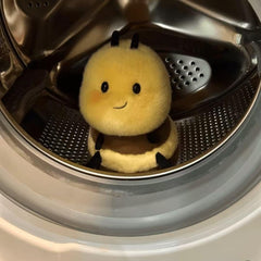RHHSSE Chubby Smiling Bee Plush kid-friendly hug buddy for bedtime.