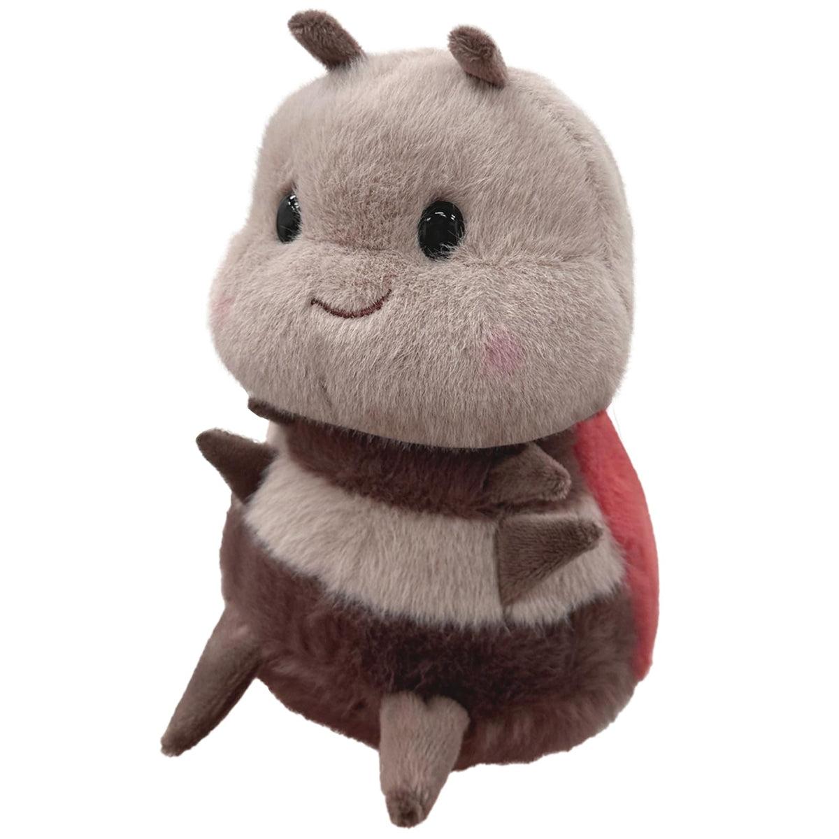 RHHSSE chubby smiling ladybug plush face, perfect for comforting hugs.