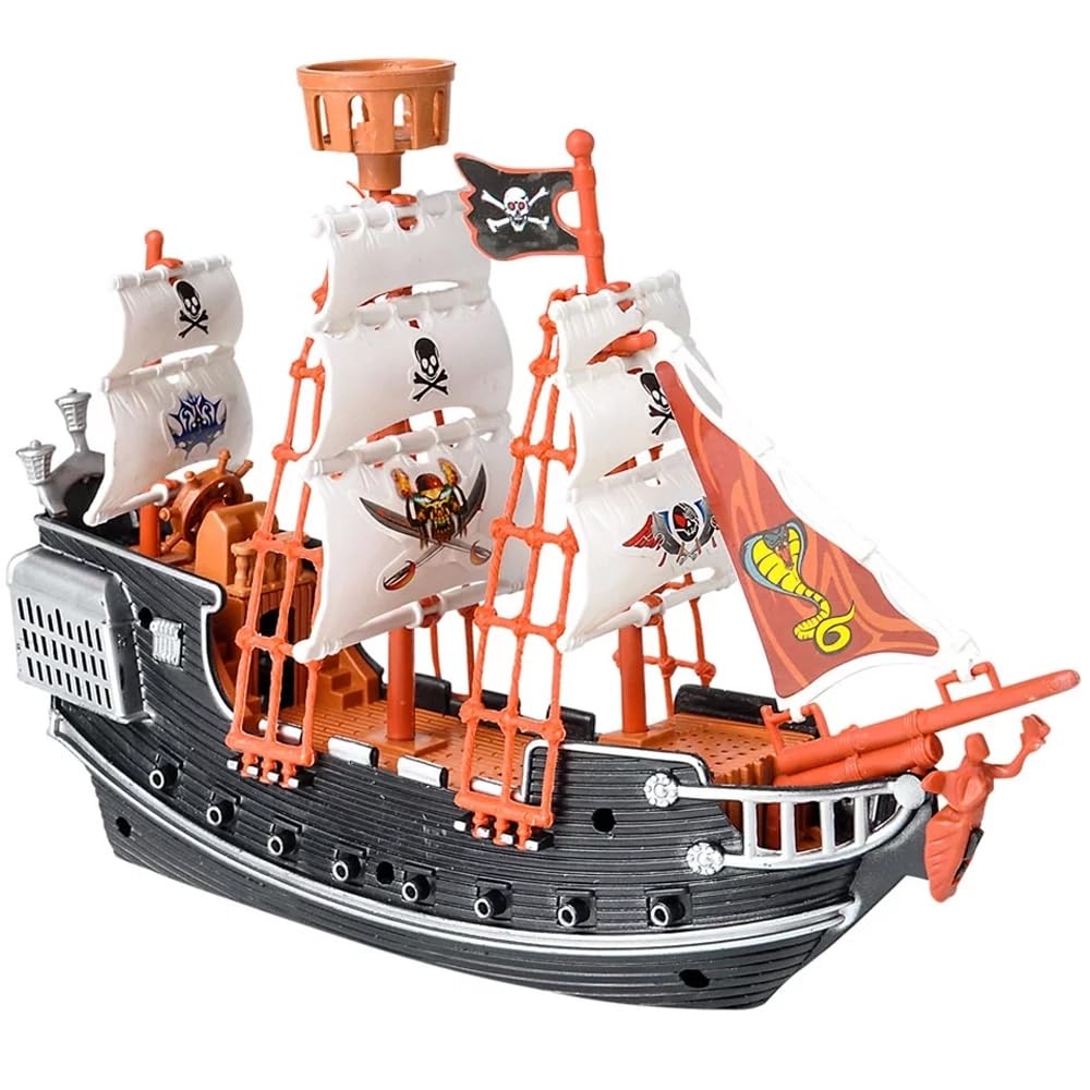 Rhode Island Novelty pirate boat 10inch for imaginative play and bath adventures.