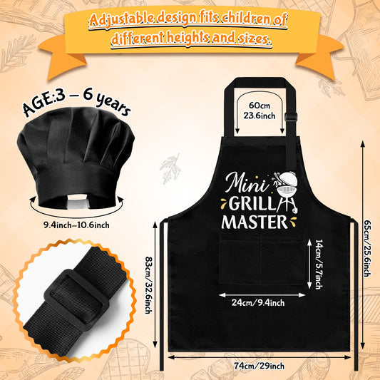 R HORSE black kid apron for cooking and baking with easy cleanup