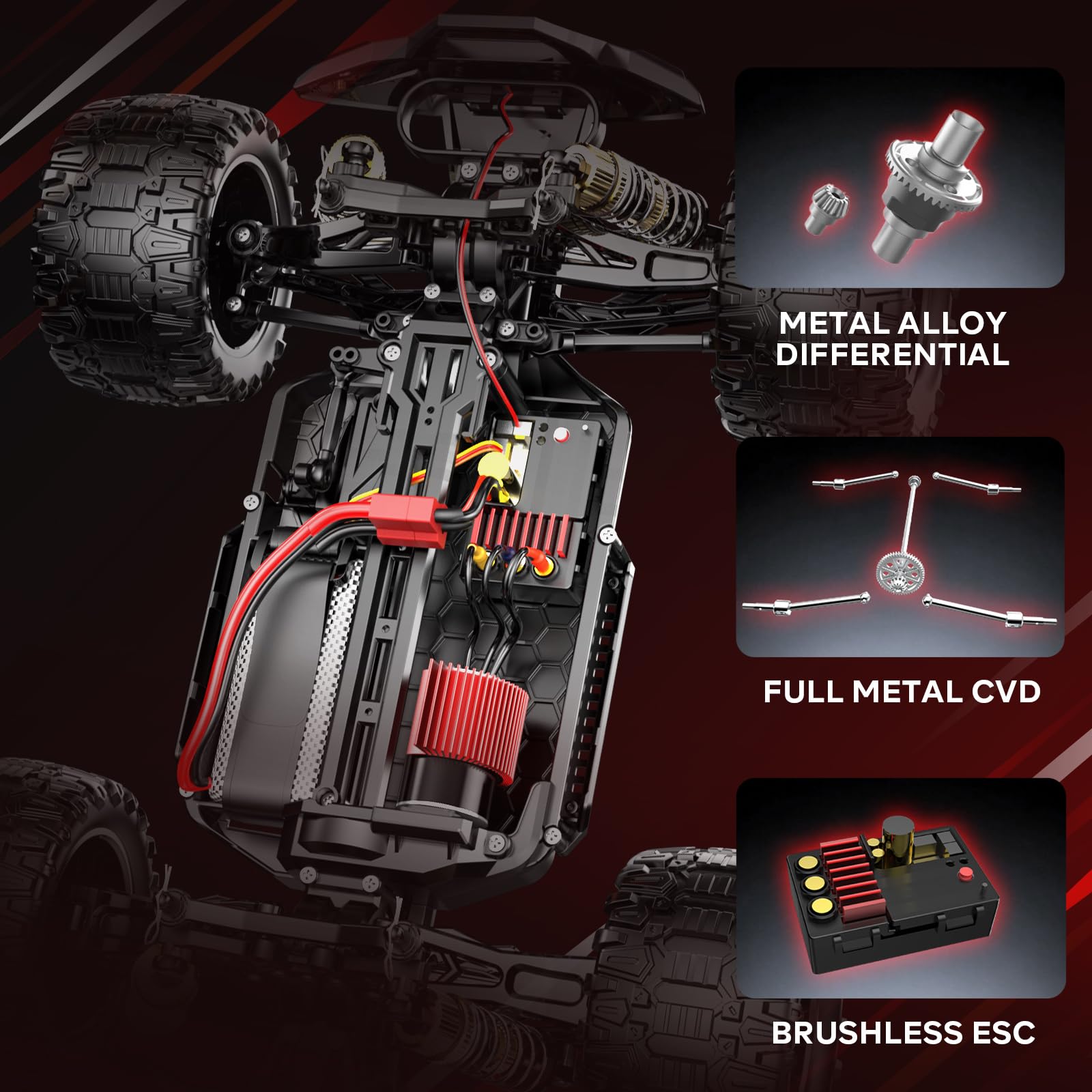 Rhybor durable chassis and metal gears support long-lasting performance