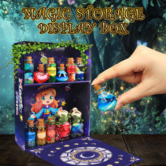 Rhybor magic wand and stardust glitter add sparkle to concoctions.