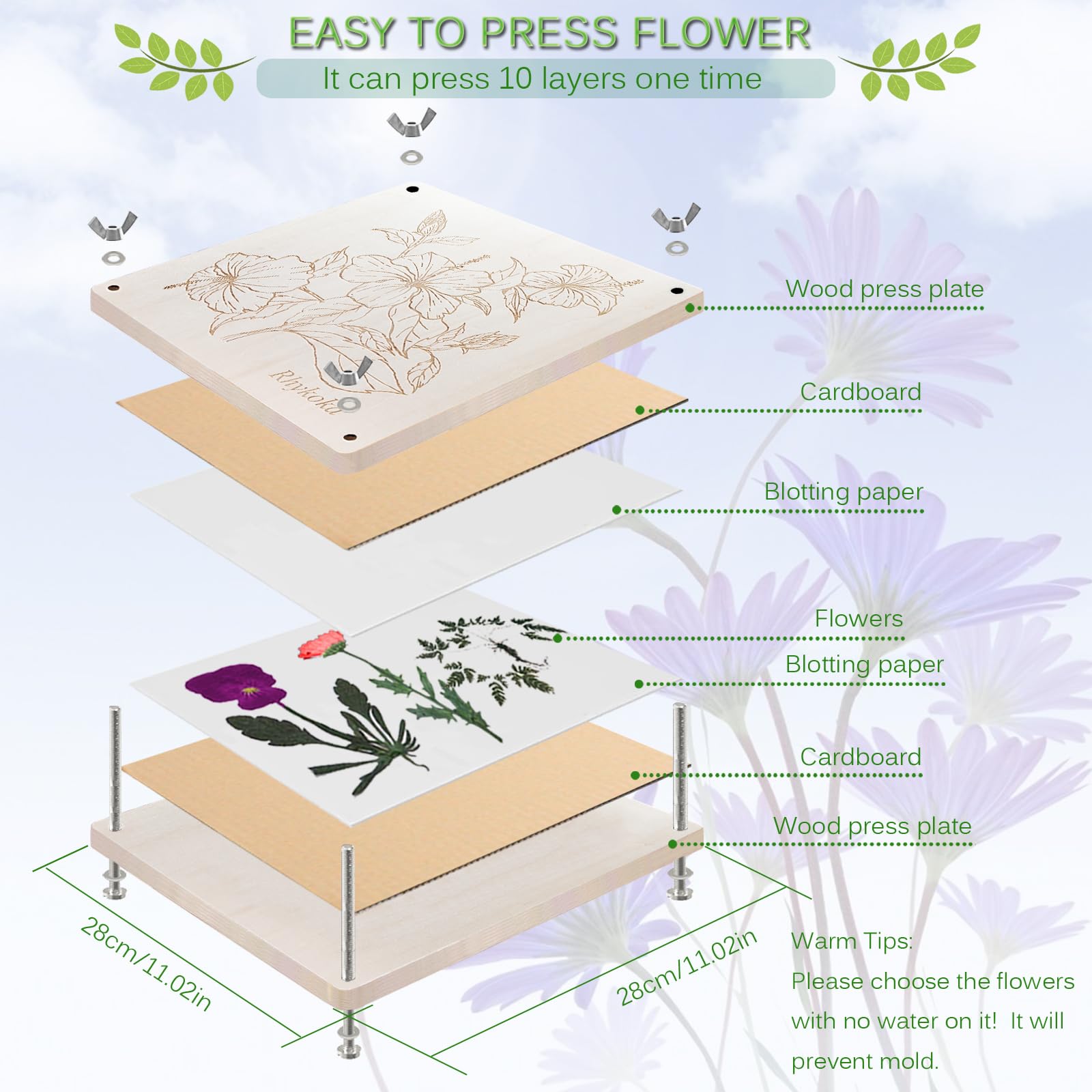 Engraved design adds natural aesthetic and gifting appeal