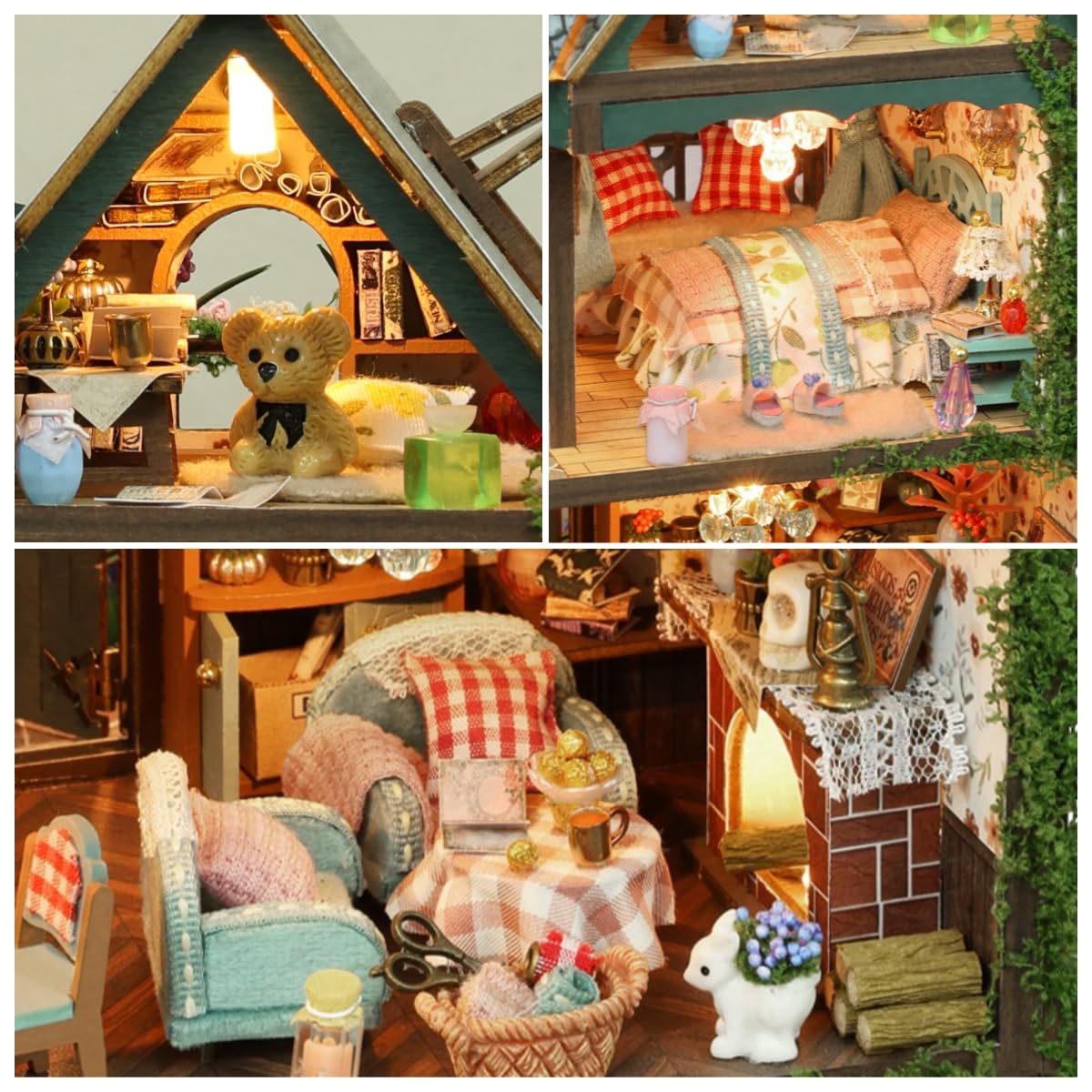 RHZN miniature house kit shows detailed instructions supporting easy assembly