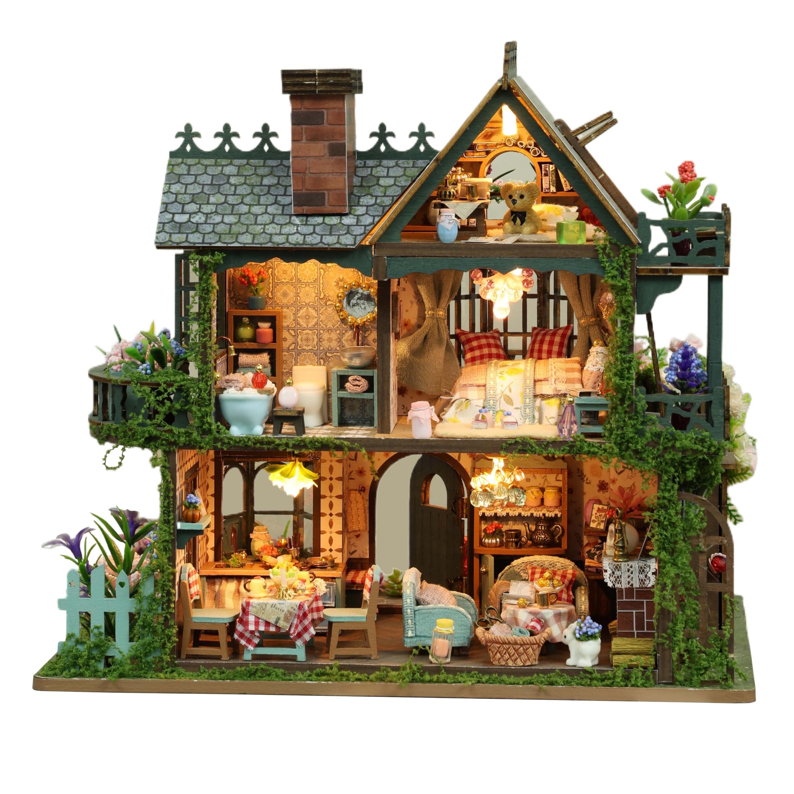 RHZN miniature house kit exudes exquisite design for display and collection
