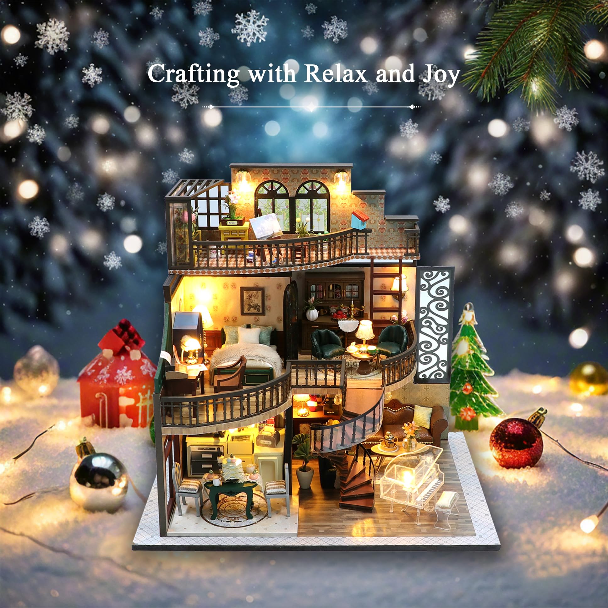 RHZN Miniature House Kit step-by-step instructions simplify assembly