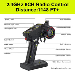 RIAARIO carbon fiber shock towers and floor plate reinforce chassis rigidity