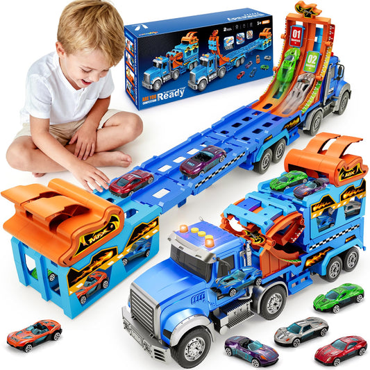 RIANEAN carrier truck with lights boosts imaginative play with sounds and visuals.