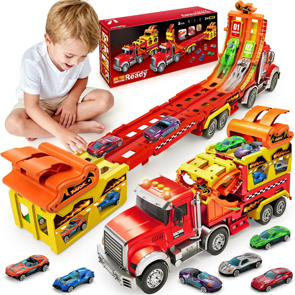 RIANEAN kids carrier truck with lights and sounds enhances playtime and exploration.
