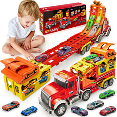 RIANEAN kids carrier truck with lights and sounds enhances playtime and exploration.