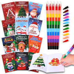 Riccioney Christmas coloring book set cover invites festive creativity for kids.