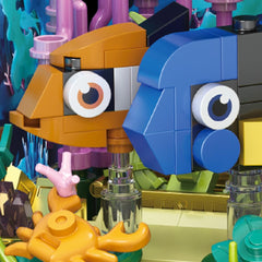 RiceBlock clownfish and coral reef highlight colorful underwater habitat for storytelling