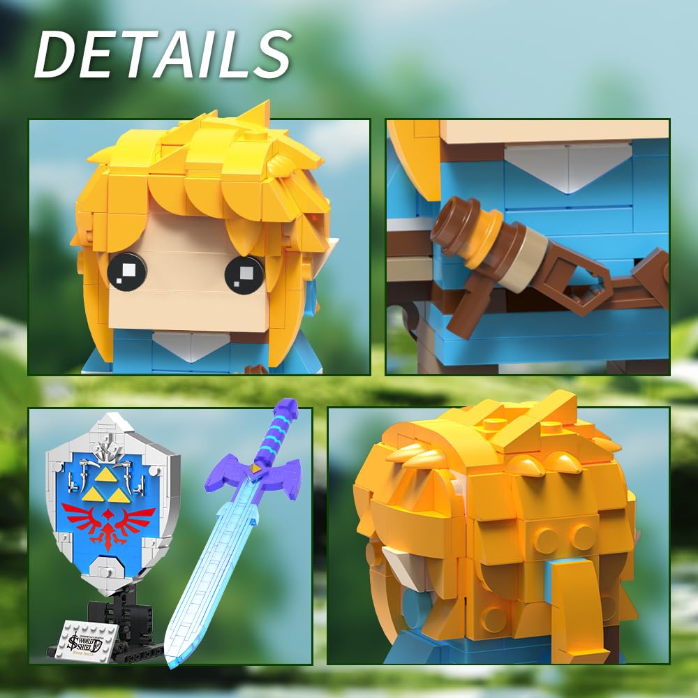 RiceBlock Legend Glowing Shield build set shown for desk display