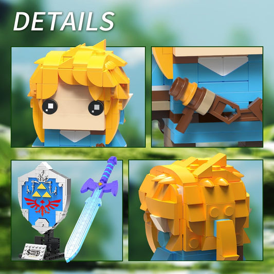 RiceBlock Legend Glowing Shield build set shown for desk display