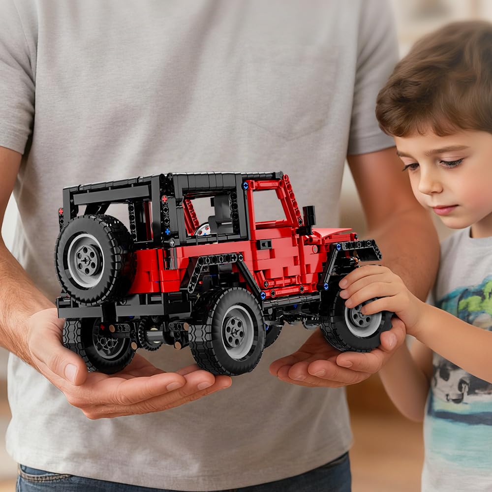 RiceBlock jeep sculpted surface close-up showcases modern build quality.
