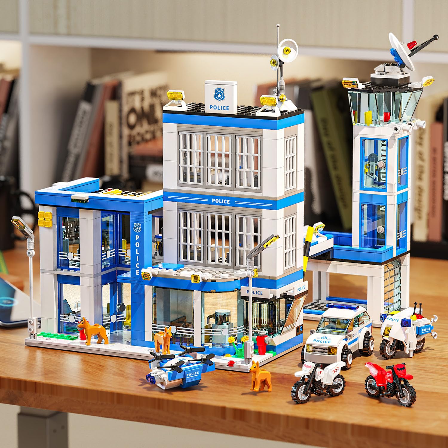 RiceBlock radar and police cars boost speed and action in pretend missions.