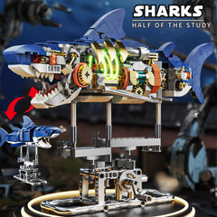RiceBlock shark model with lifelike movements enhances interactive building