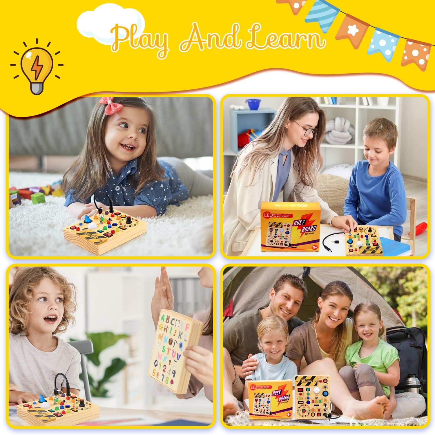 RichBoy Busy Board gift packaging: ideal milestone gift for kids.