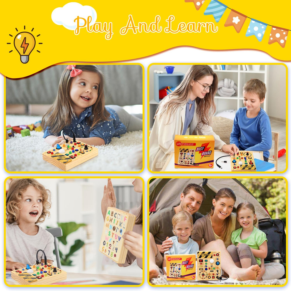 RichBoy Busy Board gift packaging: ideal milestone gift for kids.